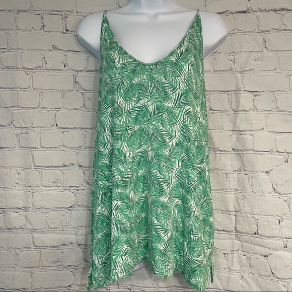 Old Navy Palm Leaf Print Tank Top - Picture 1 of 7